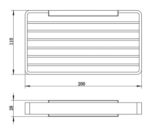 Мыльница Whitecross Cubo CU2424GM