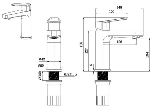 Смеситель для умывальника Allen Brau Eclipse 5.E1001-00