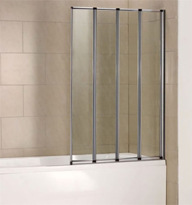 Душевая шторка на ванну Good Door SCREEN GR4-100 C-CH профиль хром, 100х140, прозрачный