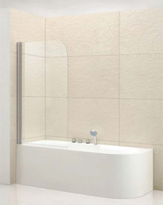 Душевая шторка на ванну Cezares ECO V-1, 80х145, текстурный