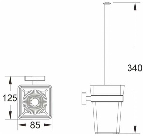 Ершик для унитаза Shevanik SG5600