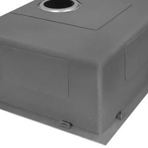 Кухонная мойка Arfeka AF 45 Black с коландером и дозатором