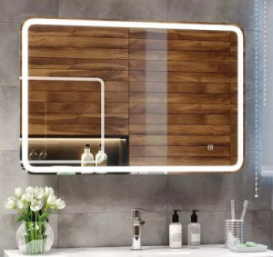 Шкаф-зеркало Континент Tokio LED / Tokio Big LED, 90х53, белый