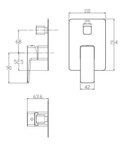 Душевая система скрытого монтажа Omnires Parma SYS PMW01 CR