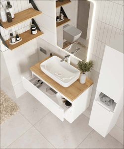 Столешница ЗОВ пластик HPL 38 Туя CHPL38T795458C1 (1 вырез)