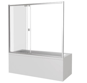 Душевая шторка на ванну Good Door Screen WTW-C-CH, 120х140, прозрачный