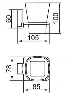 Стакан Ledeme L30306U / L30306B, матовый, черный