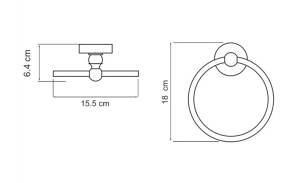 Держатель для полотенец Wasserkraft Diemel K-2260