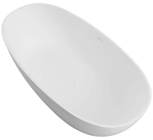 Ванна из искусственного камня Allen Brau Solid Stone Krion Oval 2.35003.21