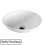 Умывальник Whitecross Jade белый матовый Solid Surface