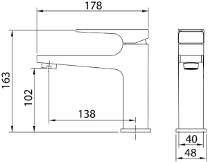 Смеситель для умывальника Grossman Classic 510.K35.04.320