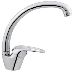 Смеситель для кухонной мойки Rubineta Standard Prince P-33 Star/ P-33 Star (BK), хром