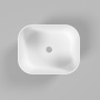 Умывальник Whitecross Lazurit белый матовый Solid Surface