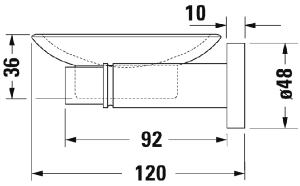 Мыльница Duravit D-Code 0099171000 / 0099181000