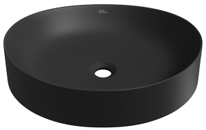 Умывальник Wellsee Belle Spa 2.0 335807000 / 335808000, 50х38, черный матовый