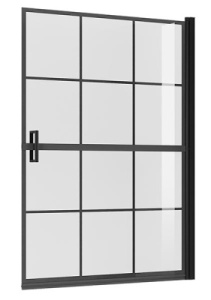 Душевая шторка на ванну Niagara Nova NG-08-90BLACK / NG-08-10BLACK, 90х140, прозрачный с принтом