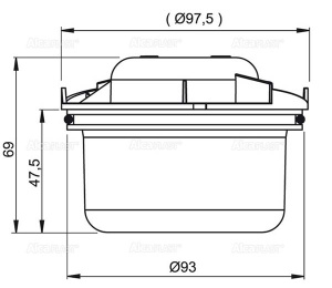Сифон для душевого трапа AlcaPlast APV0010