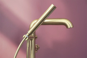 Смеситель для ванны Deante Silia Gold BR BQS_R17M напольный