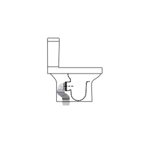 Напольный унитаз CeraStyle Noura WC00403SH00+CS004010100+IM018010201200 с функцией биде пристенный, белый