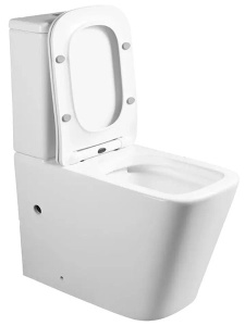 Напольный унитаз Cerutti Maiella CT10314 безободковый с крышкой Soft Close, белый
