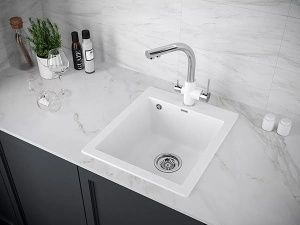 Кухонная мойка Paulmark Kante 40 PM104249-WH, 42х49, белый