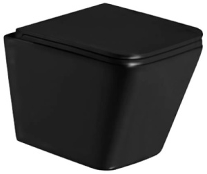 Подвесной унитаз WeltWasser Gelbach 043 GL-BL / 043 MT-BL, черный