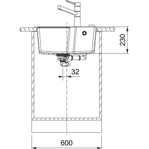 Кухонная мойка Franke Urban UBG 610-56 Fragranite, 56х50, бежевый
