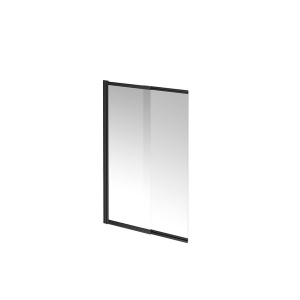 Душевая шторка на ванну Kerama Marazzi Vetro VE.100.BSD.BLK.M, 100х150, прозрачный
