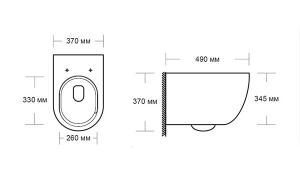 Подвесной унитаз Milleau Vortex MYL038MABM
