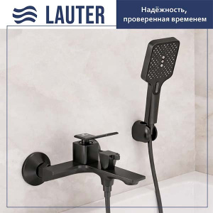 Смеситель для ванны Lauter Allure 21CK6618QP с душевым гарнитуром 213GM