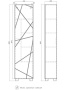 Пенал Vigo Geometry 450 бетон