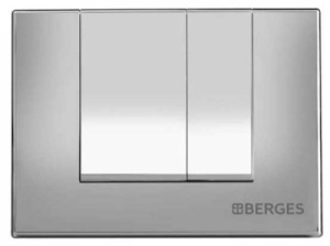Кнопка для инсталляции Berges Novum S2 040042 / S3 040043, сатин (хром матовый)