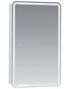 Шкаф-зеркало Aquanet Оптима 50 / 60 Led, 50х80, белый глянец