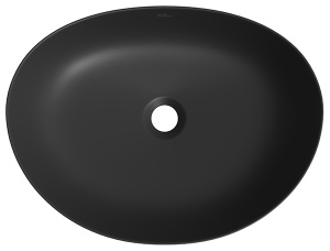 Умывальник Wellsee Belle Spa 2.0 335807000 / 335808000, 50х38, черный матовый
