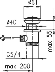Донный клапан Armatura 660-054-00