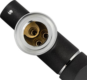 Смеситель для кухонной мойки Zorg Akvaduo Premium Brass black metallic под фильтр
