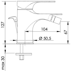 Смеситель для биде Remer Class Line L20