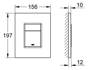 Комплект инсталляции Grohe Solido 38811KF0 с унитазом Roxen Antares Black 530110-01B Rimless Soft Close