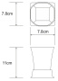 Стакан Wasserkraft Amper K-5428NICKEL