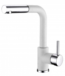 Смеситель для кухонной мойки AquaSanita Modus 2383, alba