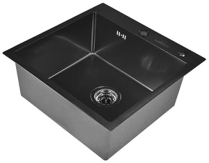 Кухонная мойка Wisent WGS-35050B+WW405B+W302644B с коландером и дозатором