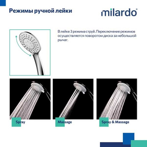 Смеситель для ванны Milardo Azure AZUSB00M02