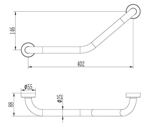 Поручень Ledeme L3517