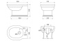 Подвесное биде BelBagno Boheme BB115BH
