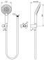 Душевая лейка со шлангом Ideal Standard Idealrain B1765AA
