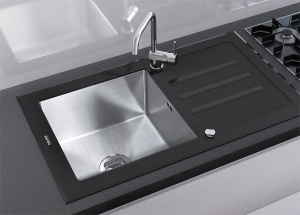 Кухонная мойка Tolero Ceramic Glass TG-860 B