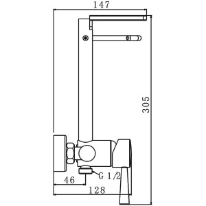 Смеситель для биде Frap F7515