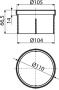 Насадка горловины трапа AlcaPlast DN105 APV0800