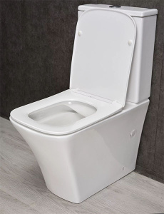 Напольный унитаз Gid Tn2184 с сиденьем Soft Close, белый