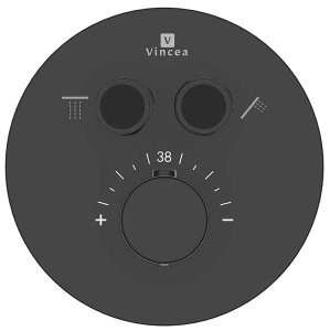 Смеситель встраиваемый Vincea VSCV-322T-MMB термостатический (2 функции)